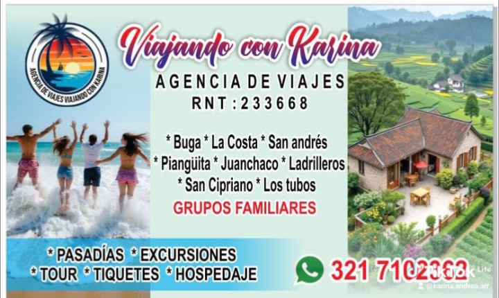 Logo de Viajando con Karina