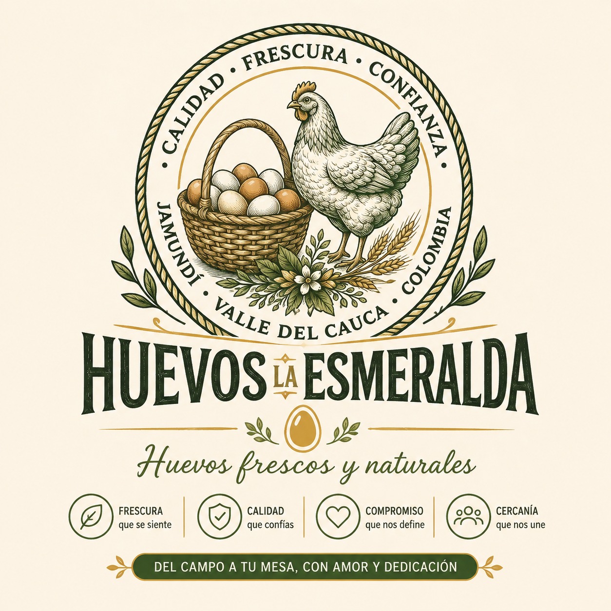 Logo de Huevos la Esmeralda