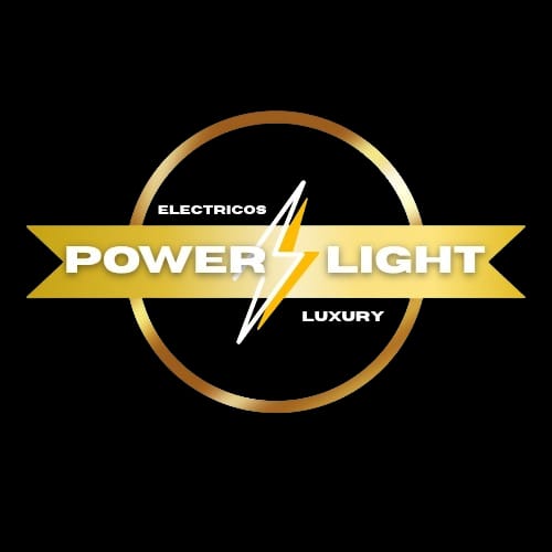 Logo de electricos power light luxury