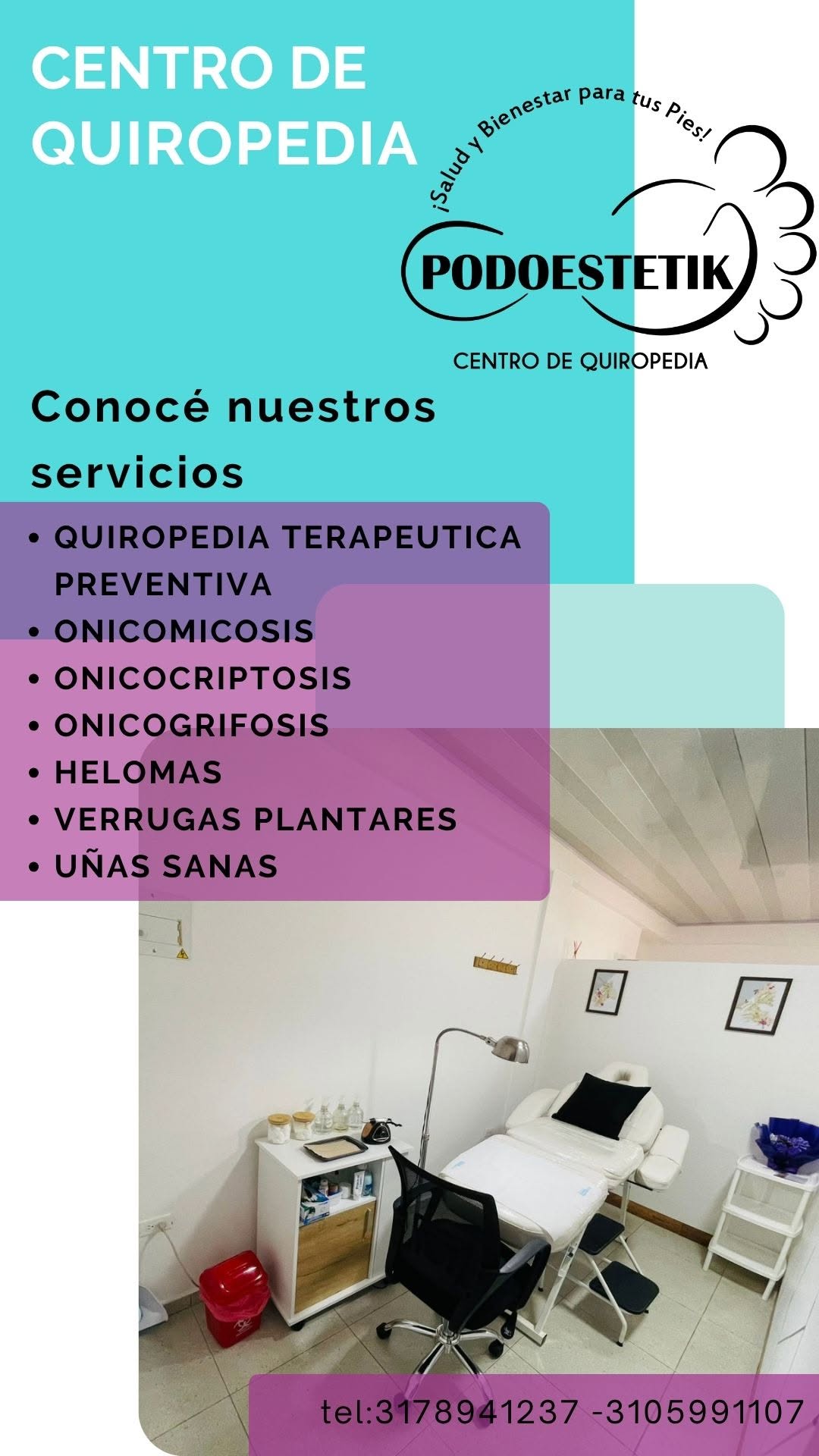 Portada de Podologia Podoestetik centro de quiropedia