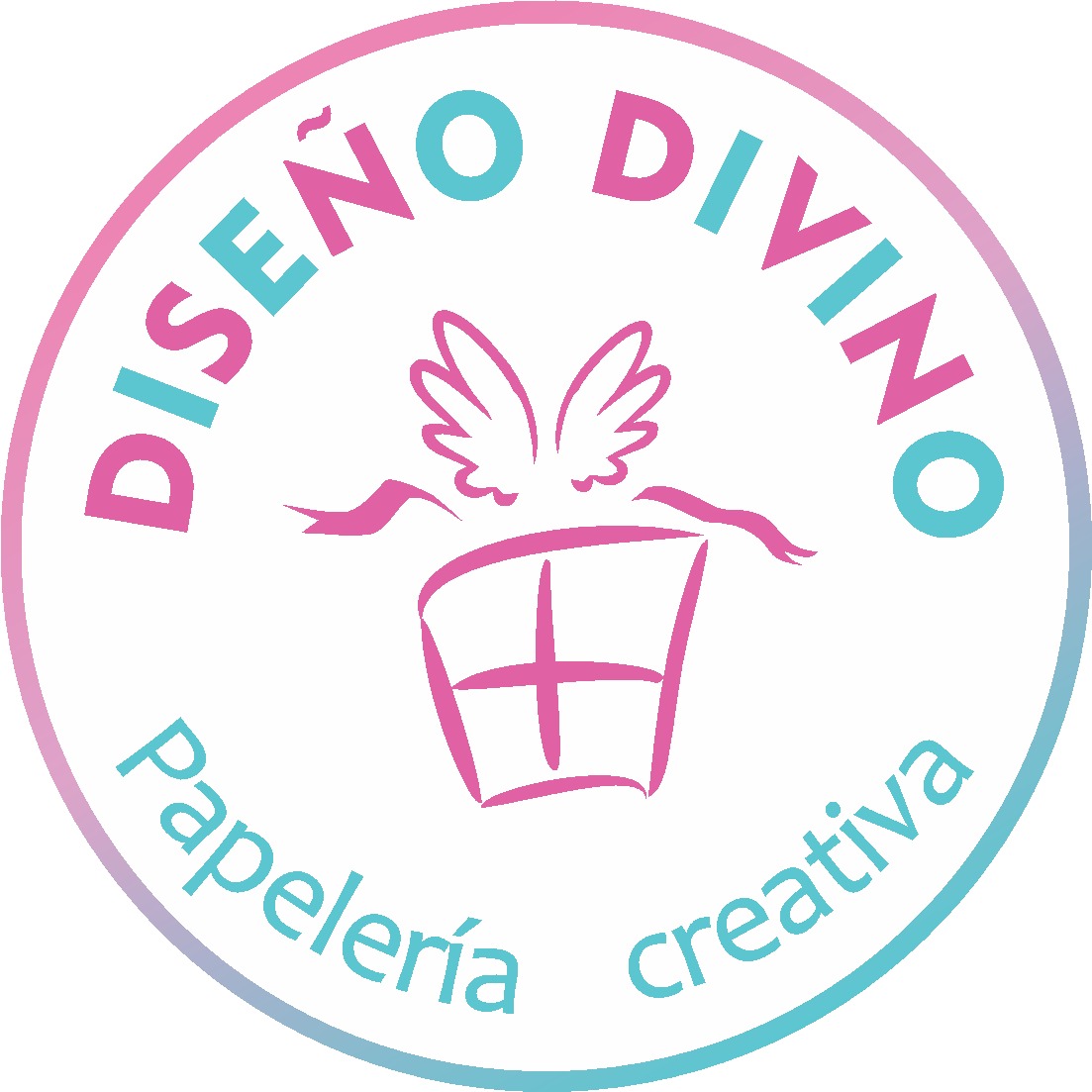 Logo de Diseño divino papelería creativa