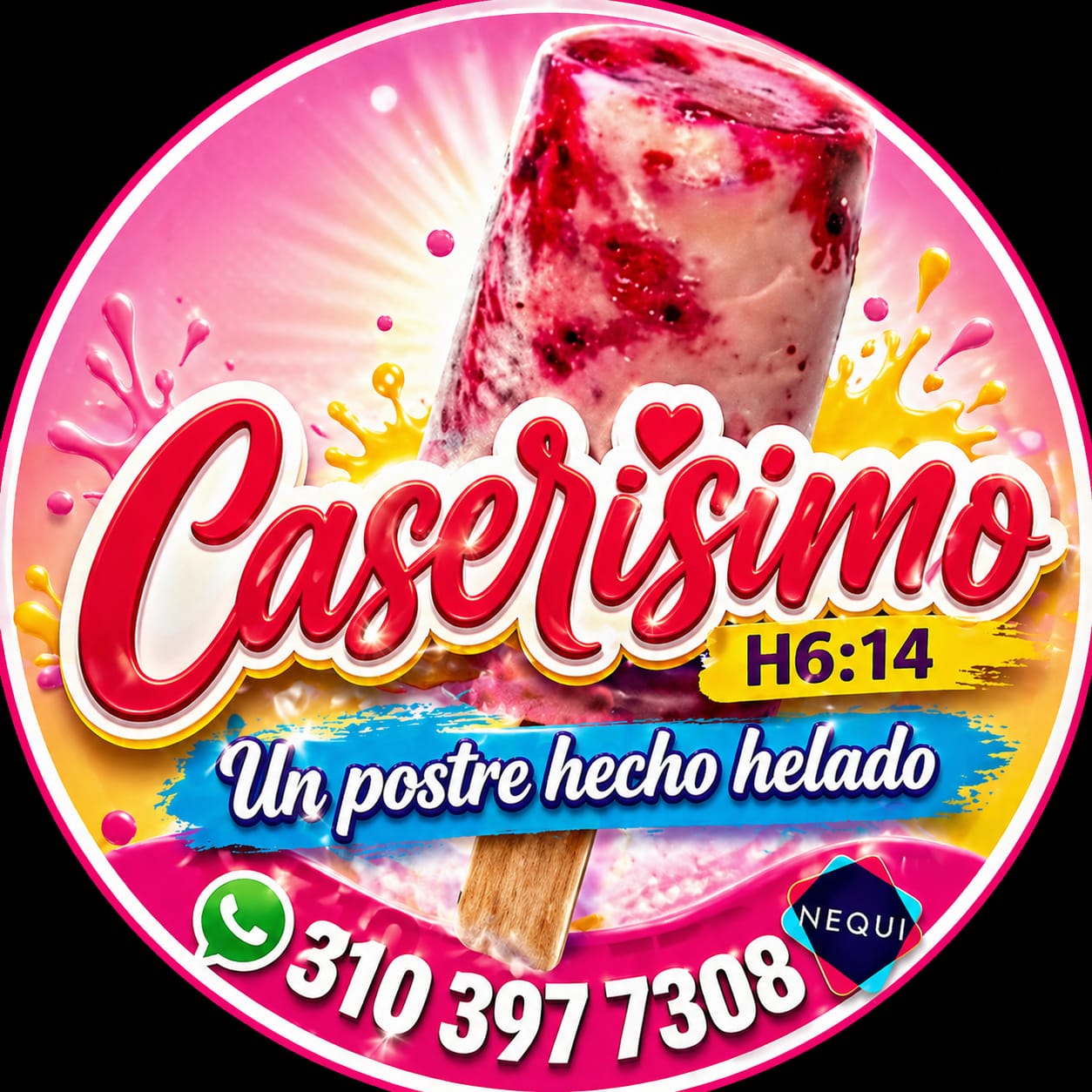 Portada de CASERISIMO H6:14 UN POSTRE HECHO HELADO