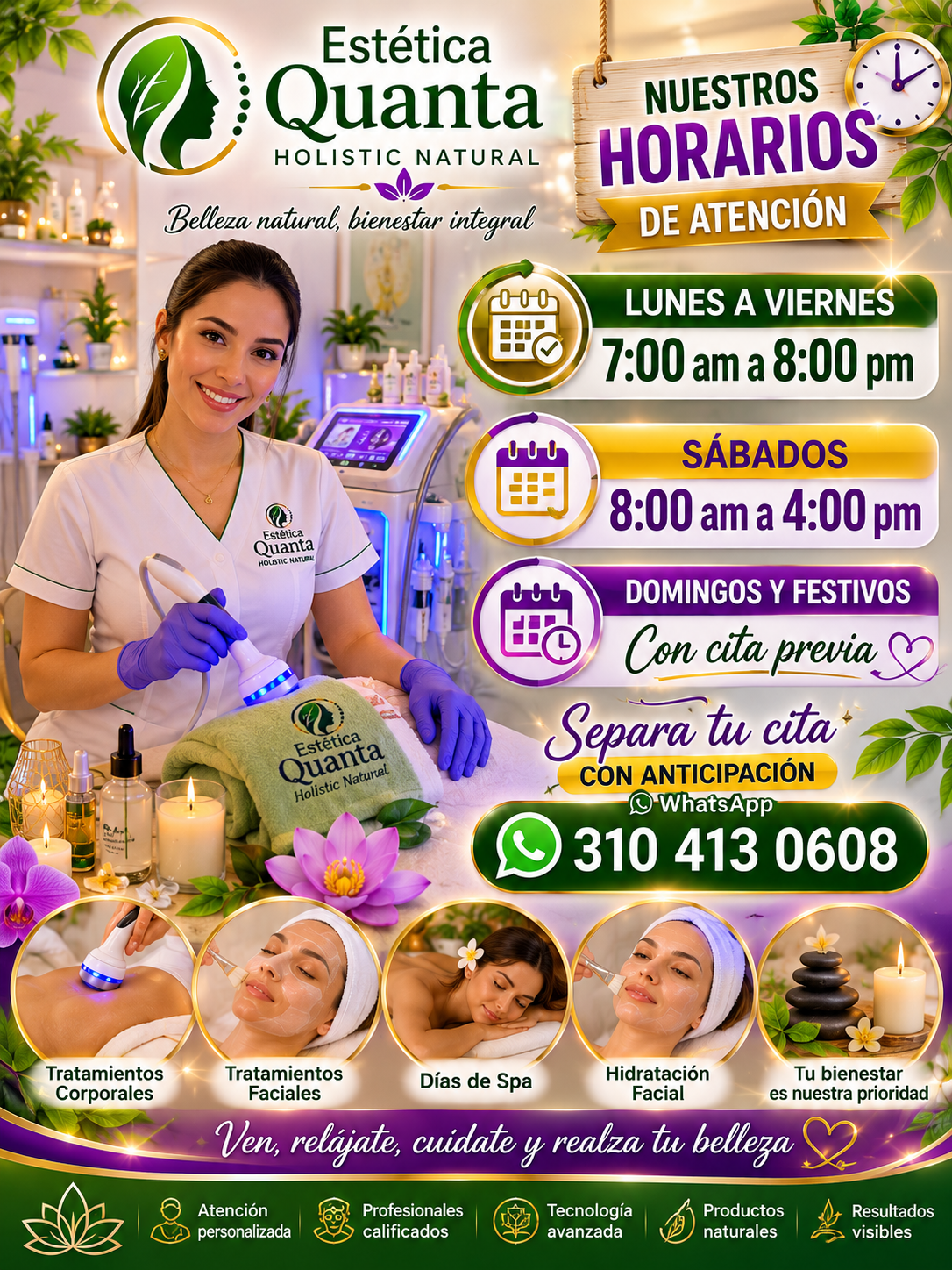 Logo de Estetica Quanta Holistic Natural