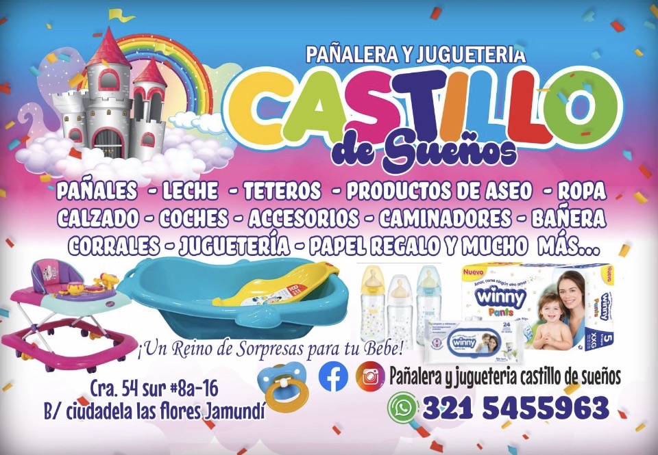 Logo de Pañalera y jugueteria castillo de sueños