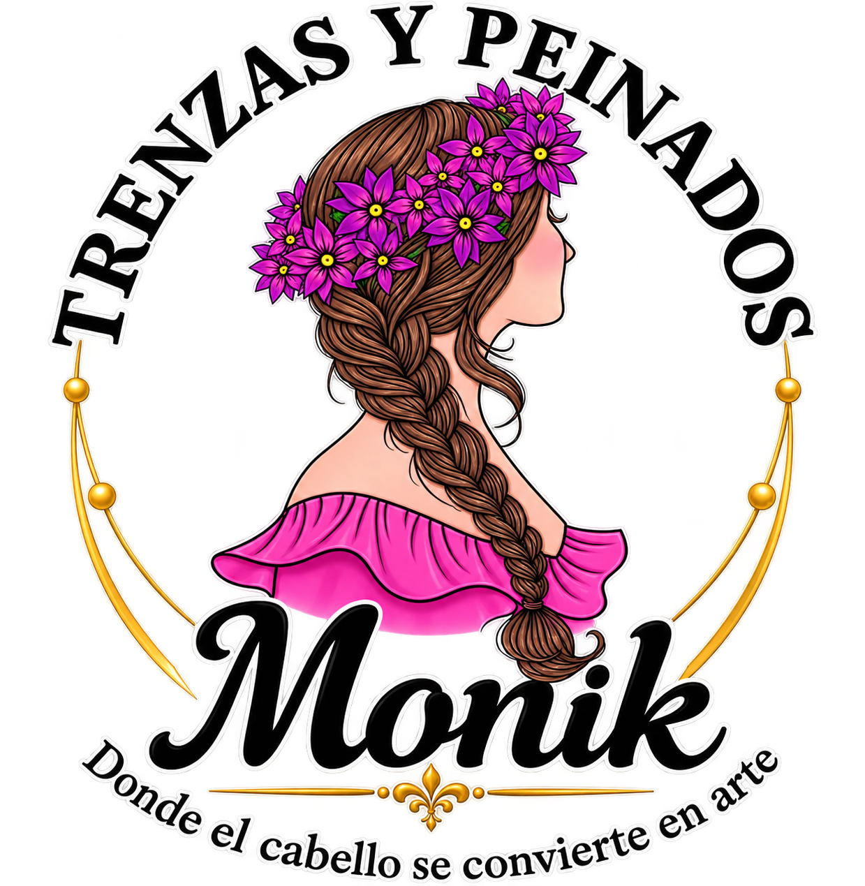 Portada de Trenzas y peinados Monik