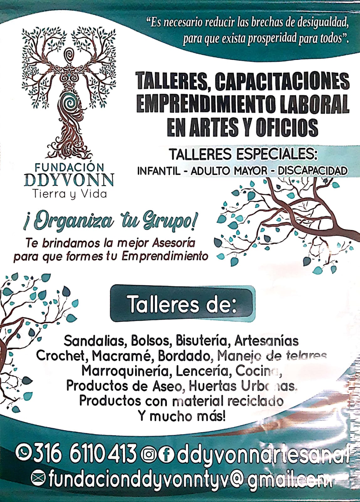 Portada de Fundación Ddyvonn tierra y vida
