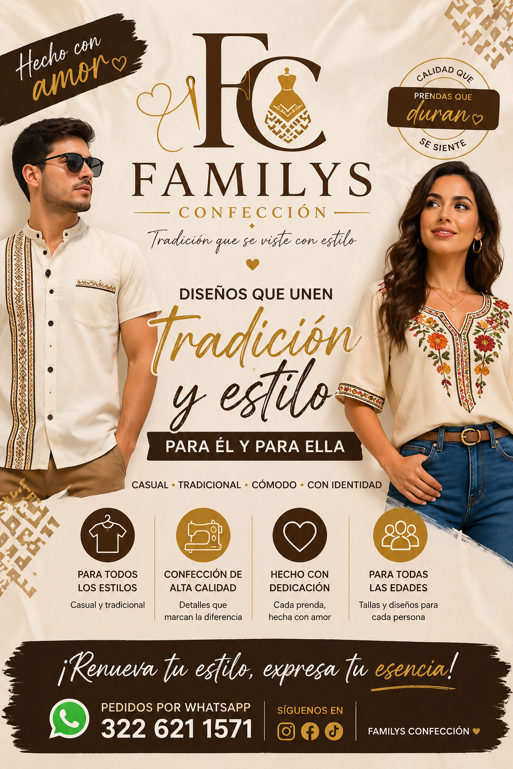 Portada de familys confección