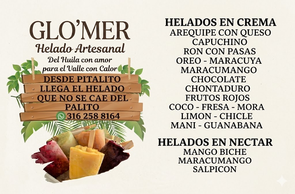Portada de GLO'MER Helado Artesanal gourmet