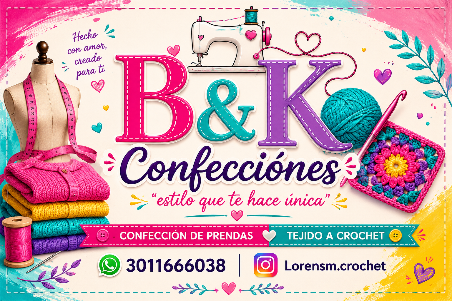 Portada de B&K Confecciónes