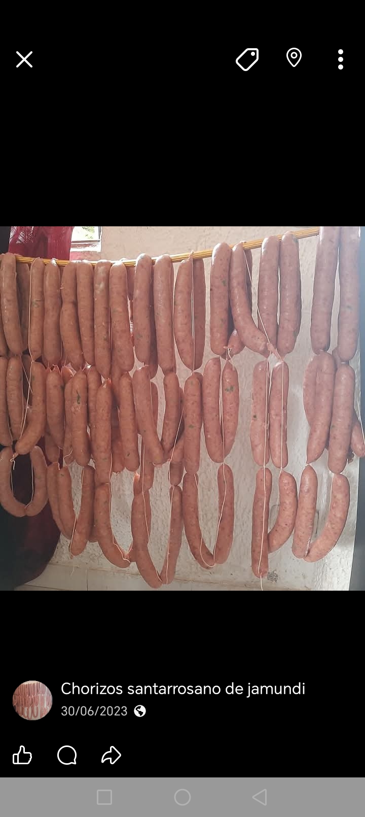 Portada de Chorizo sanatarrosano de jamundi